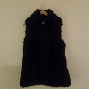 Faux fur vest